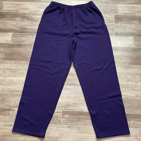 Vintage Purple Wide Leg Sweatpants - Picture 1 of 9